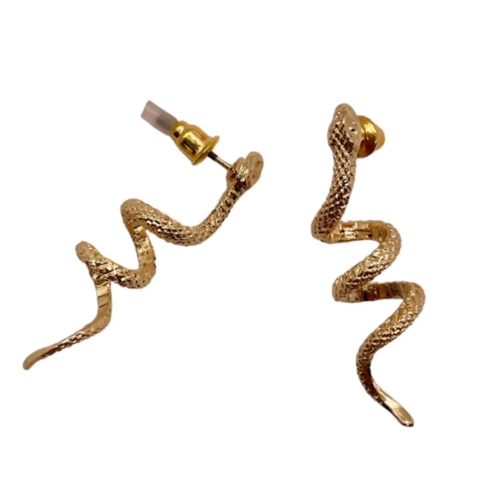 ⭐❤️ FREE Snake Drop Serpent Hipster Animal Hippie Art Chic Modern Farm Earrings
